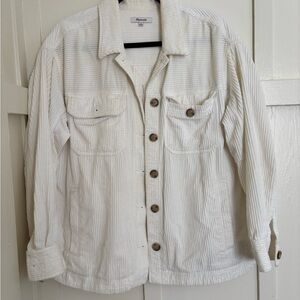 Women's White Corduroy Jacket